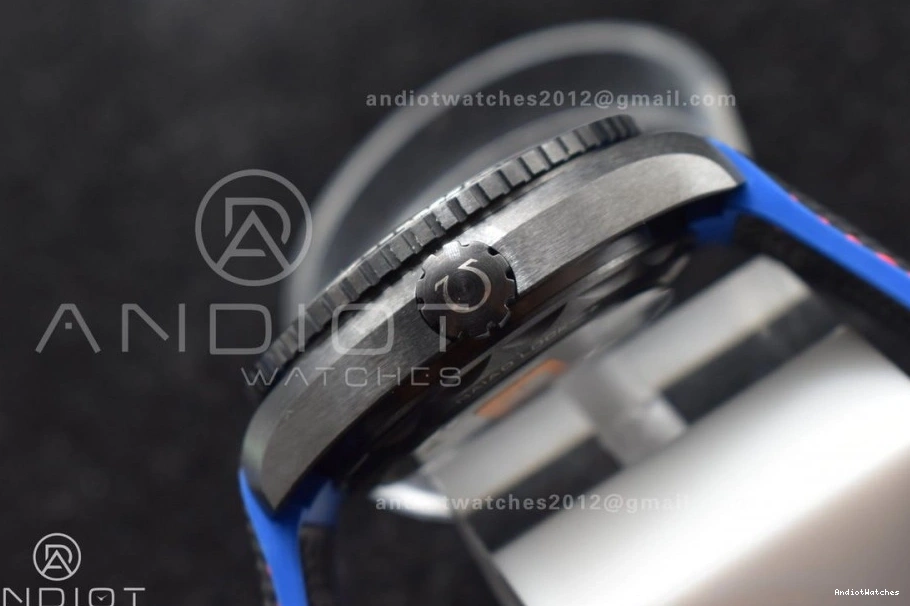 45.5mm on Strap Black 1:1 Ocean 1008 A8906 Nylon Super Deep Classic Planet Best Real VSF Black Edition Ceramic Clone 0119